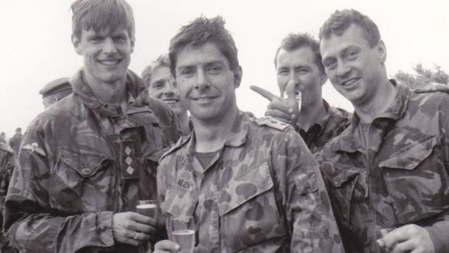 In his paratrooper days.
