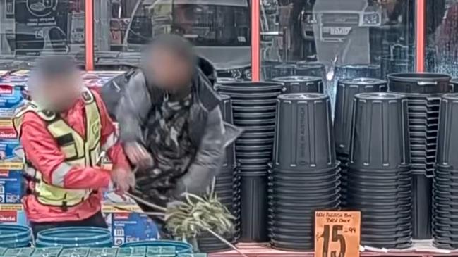 An assault on a worker in a Bunnings store in Victoria. Picture: Supplied