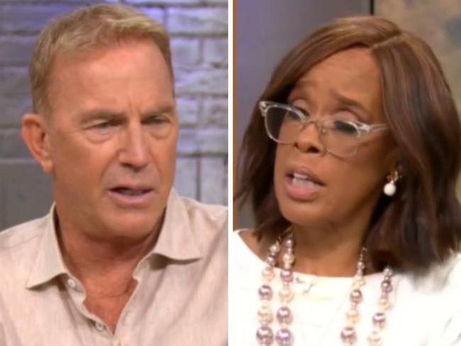 Kevin Costner and Gayle King.