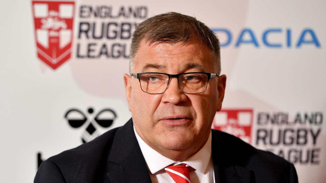 Radley met with England head coach Shaun Wane when he toured Australia earlier in 2022. Picture: Getty Images.