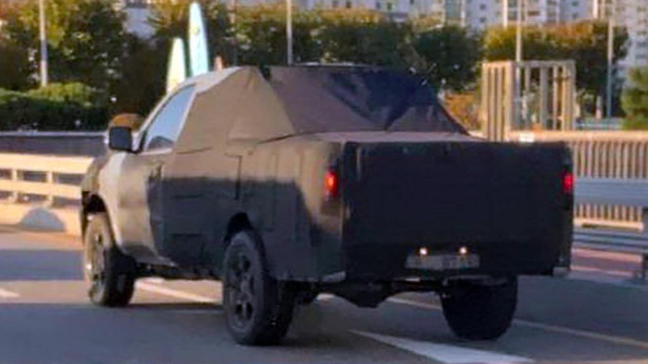 A Kia ute prototype has been spotted testing in South Korea.