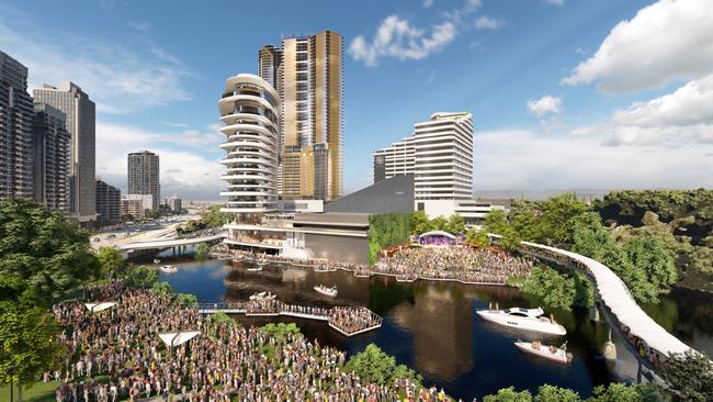 Star Gold Coast plans for an open-air concert venue at its Broadbeach Island site. It will have capacity for 1000-1500 people and face out over the water for people who want to enjoy the show across water at Gold Coast Bulletin Park SUPPLIED