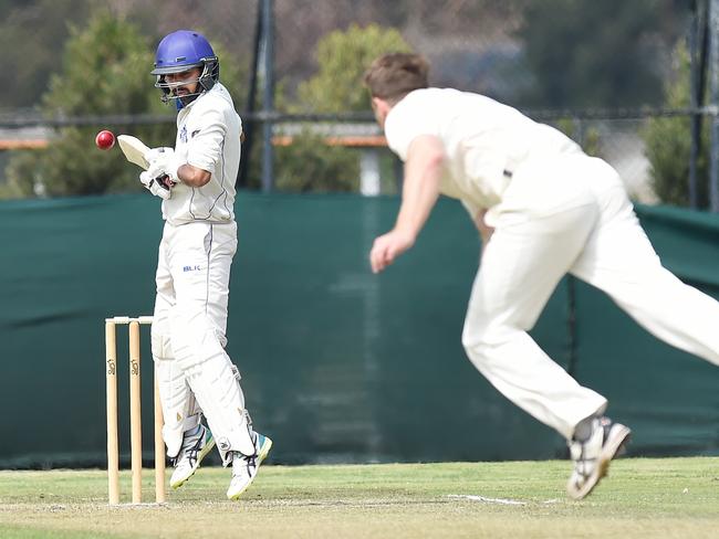 Sunam Gautam batting for Greenvale Kangaroos. Picture: Josie Hayden