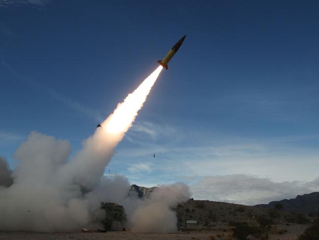 The US Army conducting live fire tests of the Army Tactical Missile System (ATACMS) at the White Sands Missile Range in New Mexico. Picture: John Hamilton/ US Department of Defence / AFP