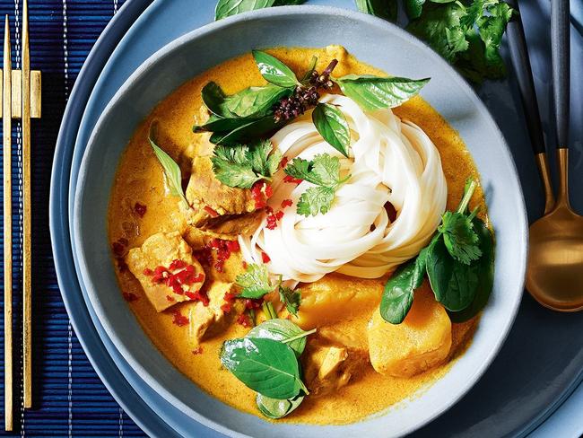 This Thai curry noodle soup will be a hit at home. Picture: Supplied