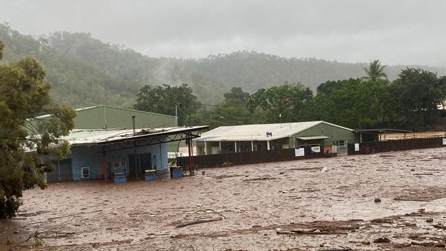 Houses in Bloomfield, between Shire of Cook and Douglas, submerged in water during the Cairns Floods post Cyclone Jasper.