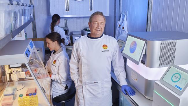 Forrest in one of the three laboratories onboard Pangaea Ocean Explorer. Picture: Frances Andrijich