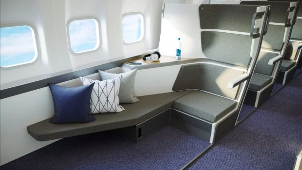 New double-decker seat design on planes would let all passengers lie flat in economy