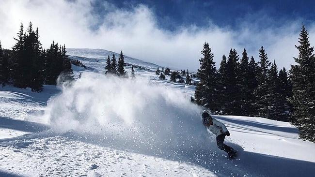 Snowboard Olympic hopeful Georgia Baff.