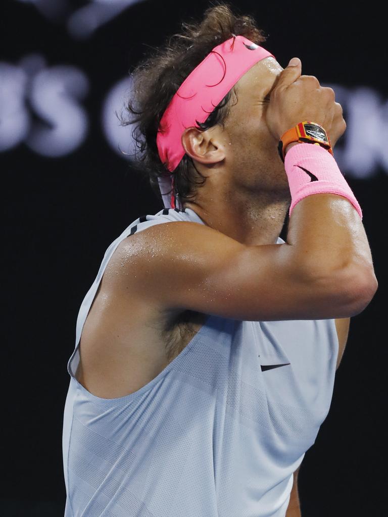 The heartbreaking moment Rafa called it all off. Pic: Michael Klein