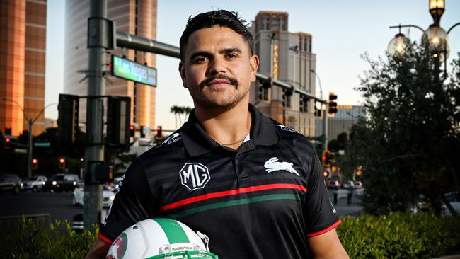 Latrell Mitchell looks fit and focused ahead of the season.