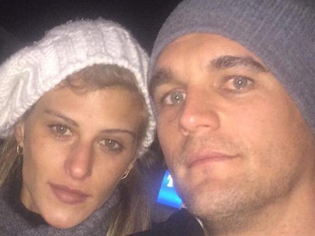 Kris Bradshaw (right) with girlfriend Sivan Dovale. Picture: Facebook