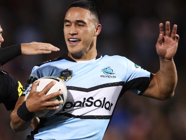 Valentine Holmes of the Sharks is the hottest player at the CTW position right now. Picture: Getty Images