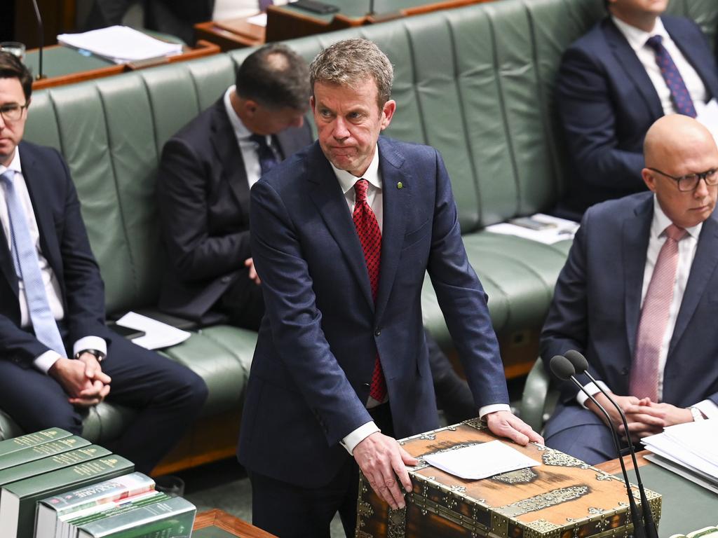 Dan Tehan during Question Time at Parliament House in Canberra. Picture: Martin Ollman