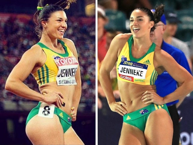 Michelle Jenneke is known for her trademark jiggle. Picture: Getty Images