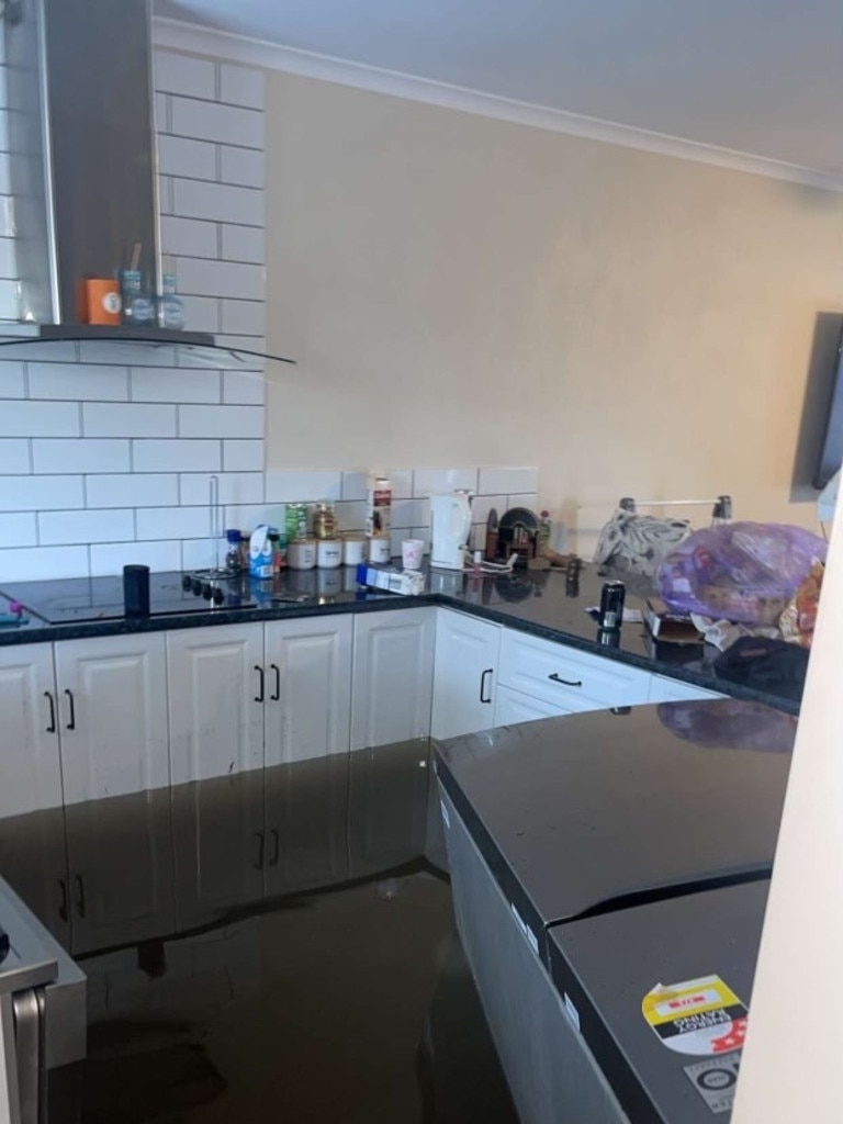 Real estate agent Tara Bradbury said this is what some of her tenants on The Esplanade in Hervey Bay woke up to on Sunday morning after wild weather from ex-Tropical Cyclone Albert.