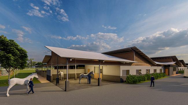 Artist impression of the police horse barracks at Gepps Cross. Picture: Supplied