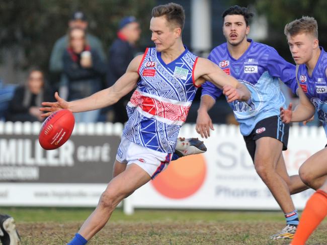 Nick O’Kearney on the burst for Keilor in the EDFL. Picture: Jamie Morey