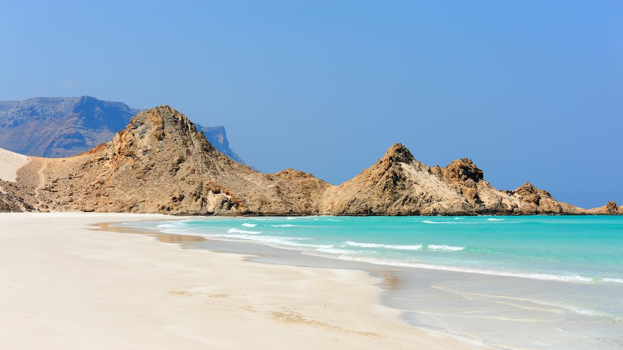 Detwah Lagoon has bright turquoise water. picture: Crooked Compass