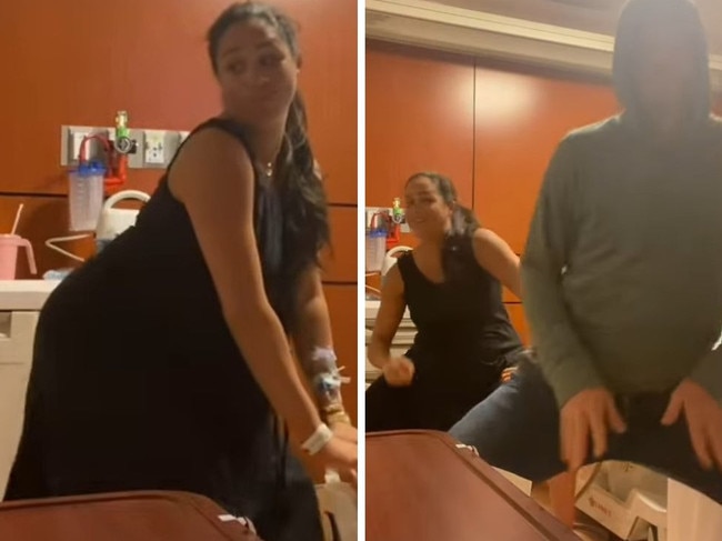 Meghan Markle and Prince Harry dance in delivery suite.