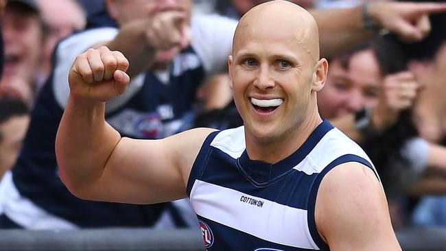 Gary Ablett was unstoppable against the Hawks. Picture: Getty Images 