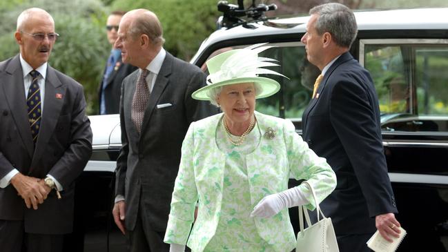 Queen Elizabeth in Melbourne for the 2006 Commonwealth Games. Picture: Joe Castro