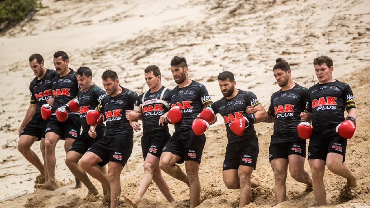 Panthers sandy pre-season training session. Pic: Panthers media