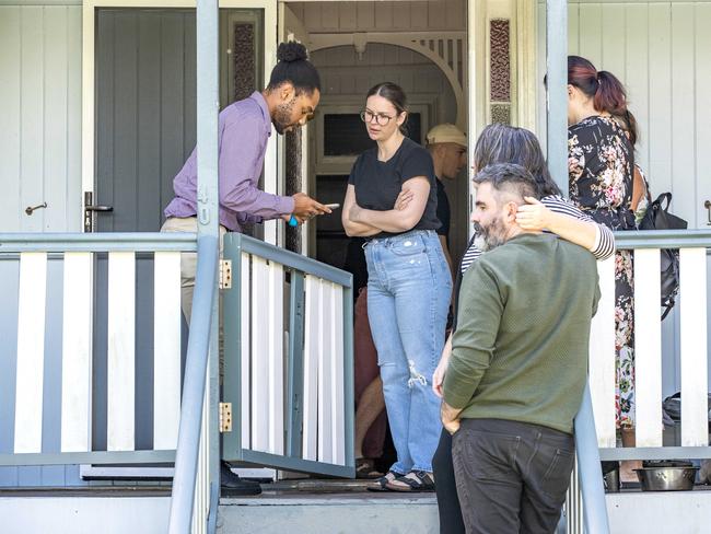 Renters inspecting rental property at 46 Lasseter Street in Kedron, Thursday, May 26, 2022 - Picture: Richard Walker