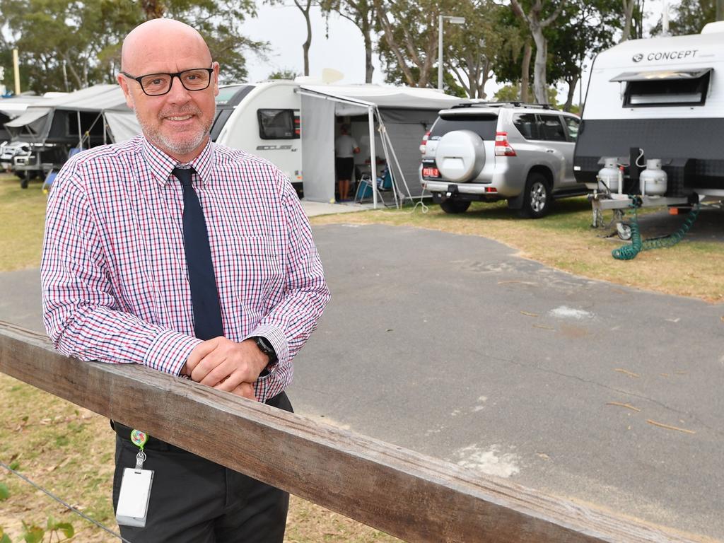 Former deputy mayor Darren Everard at the Torquay Caravan Park.