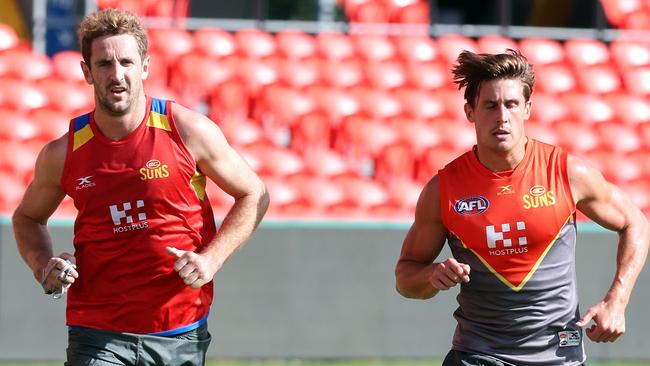 Michael Barlow and David Swallow aren’t SuperCoach relevant this year. Picture: Richard Gosling