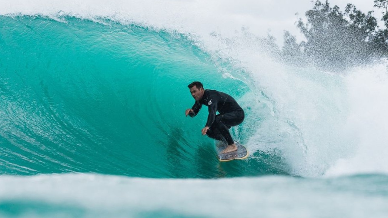 Chris Hemsworth has been one of many to put Surf Lakes through its paces. Photo: Rambo Estrada/ Instagram