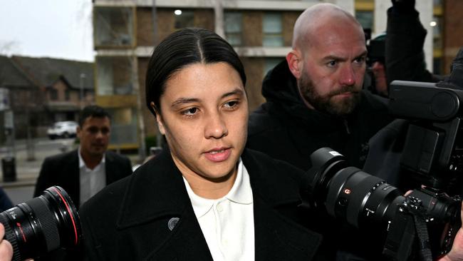 Sam Kerr was found not guilty in a London court. Picture: Justin Tallis / AFP