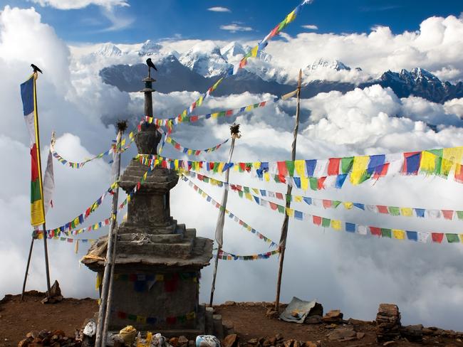 The Himalayas are intensely spiritual, with Buddhist monuments everywhere.
