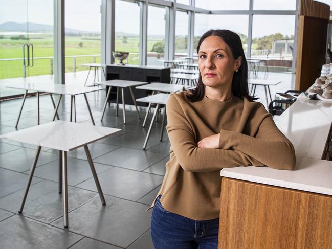 04/10/2021 Rathbone Wine Group director of food & beverage Rachael Scicluna at their restaurant at Yering Station in the Yarra Valley. Aaron Francis/The Australian