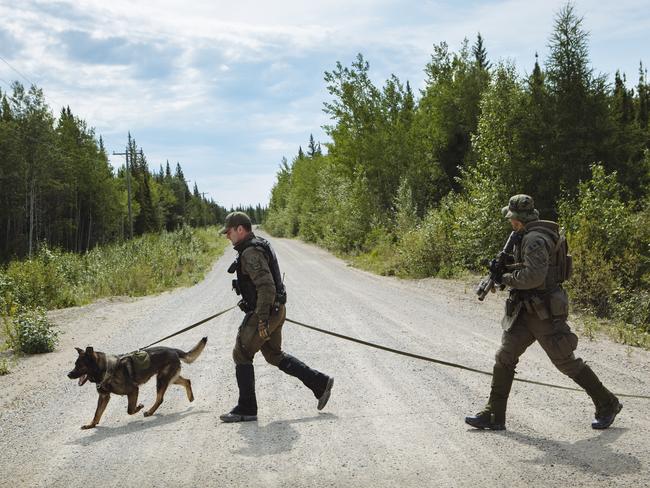 The search for the teen fugitives is now known as Canada’s biggest manhunt. Picture: Angus Mordant for NewsCorp Australia