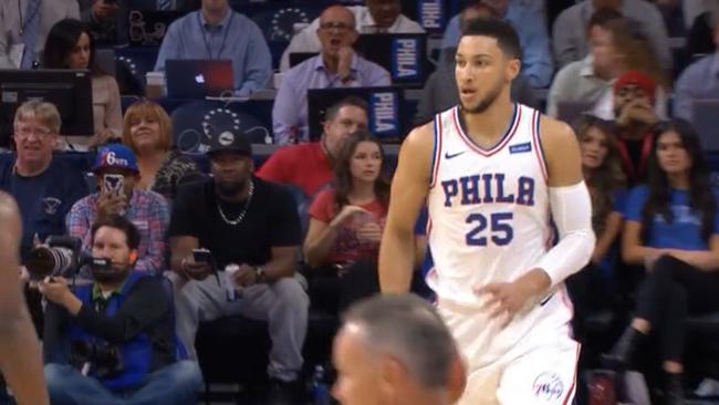 Simmons finished with 9 assists.