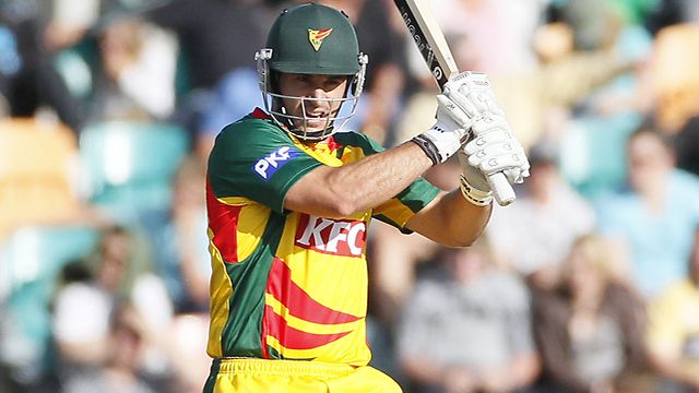 George Bailey bowled for a duck in final innings for Tasmania