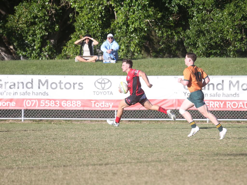 GCDRU grand final rematch, round 9. Surfers Paradise Dolphins v Griffith Uni Colleges Knights. June 8 2024, picture: Richard Gosling