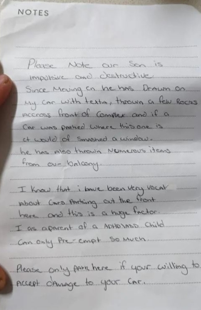 Sydney neighbour’s noise complaint note sparks debate online | news.com ...