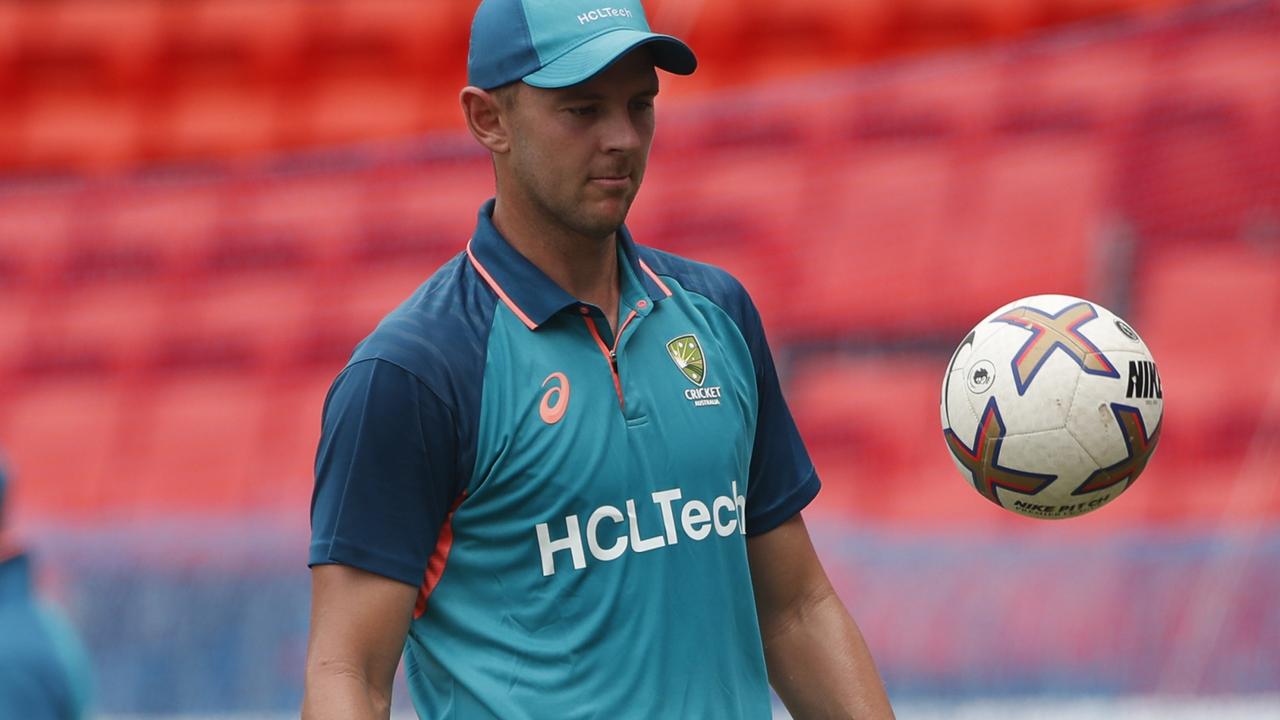 Josh Hazlewood has been on light duties. Picture: Pankaj Nangia/Getty Images