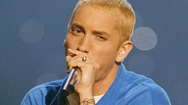 Eminem at the 2002 MTV Movie Awards. Picture: Kevin Winter/ImageDirect