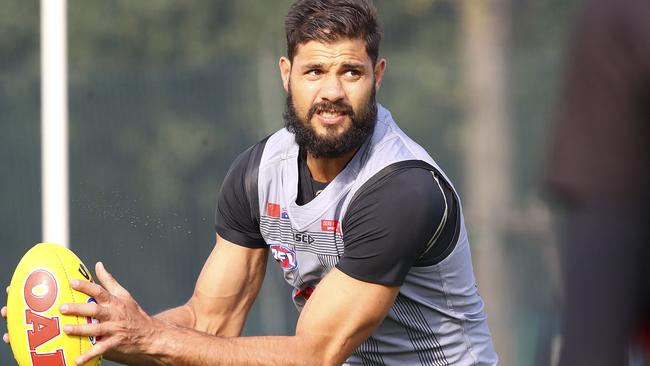 Paddy Ryder at Port Adelaide training. Picture: Sarah Reed