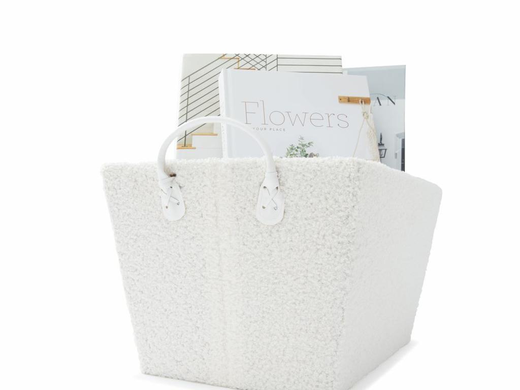Baskets are a simple yet good-looking solution. Picture: Kmart