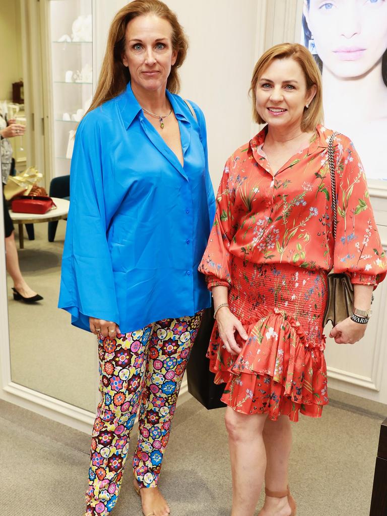 Louise Winston-Smith and Kate Crilly at the Edward Street shopping event on Friday, December 6, 2019. Photo: Claudia Baxter Socials: Damien Anthony Rossi