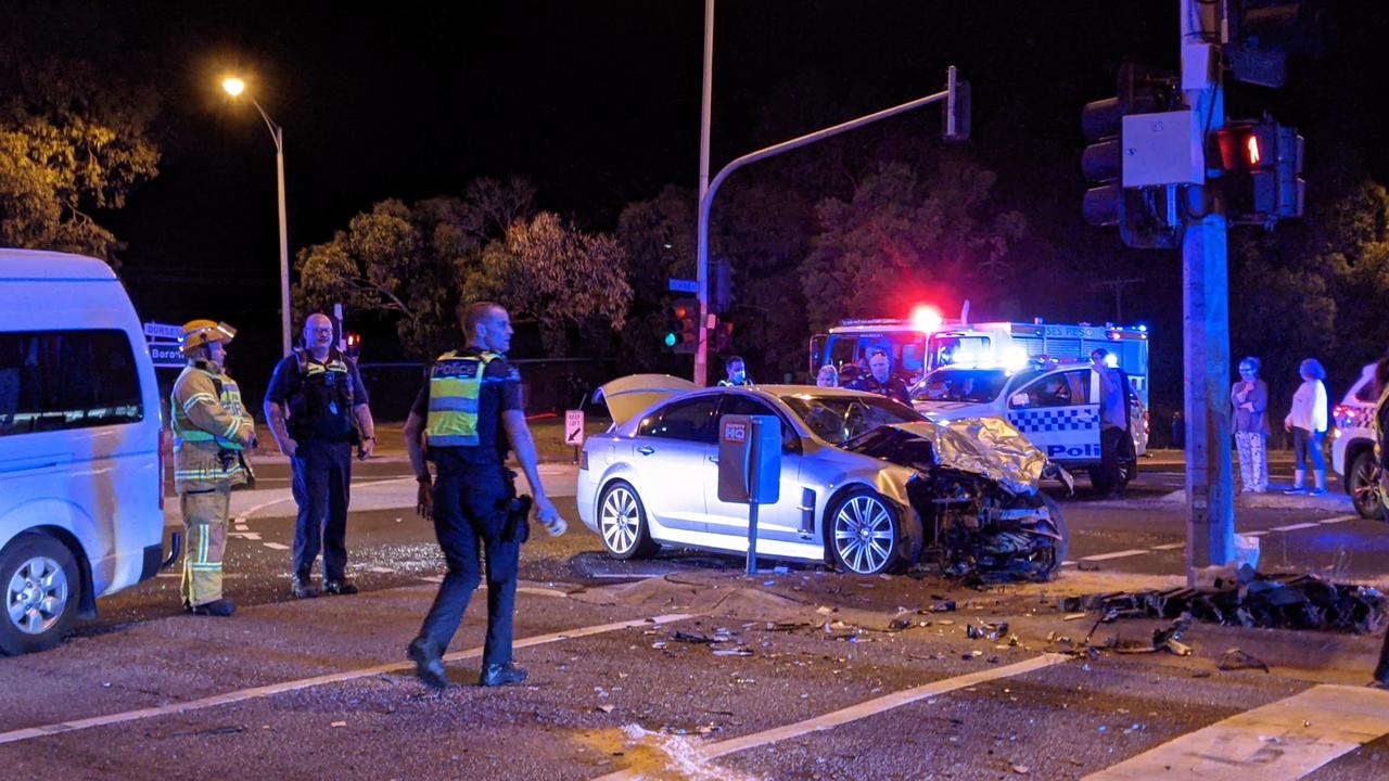 Boronia car crash: Woman rushed to hospital in three-car smash | Herald Sun