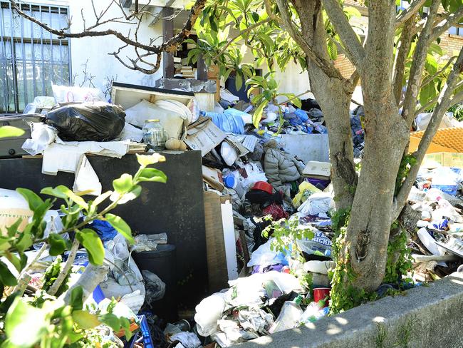 Mary Bobolas says despite the rubbish at her Bondi house, some of her neighbours were supportive, although others treated her like ‘Jack the Ripper’. Picture: John Appleyard