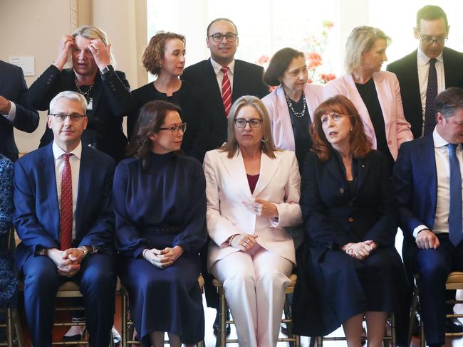 MELBOURNE, AUSTRALIA - NCA NewsWire Photos - 02 OCTOBER, 2023:  The swearing in ceremony at Government house of the Victorian Minister under the new Victorian Premier, Jacinta Allan. Monday, October 2, 2023. Picture: NCA NewsWire / pool / David Crosling