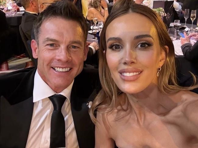 Rebecca Judd and Ben Cousins at the 2024 Brownlow Medal.