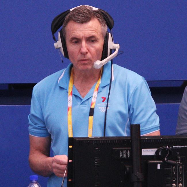 Australian commentator Bruce McAvaney calls the action at the 2008 Games.