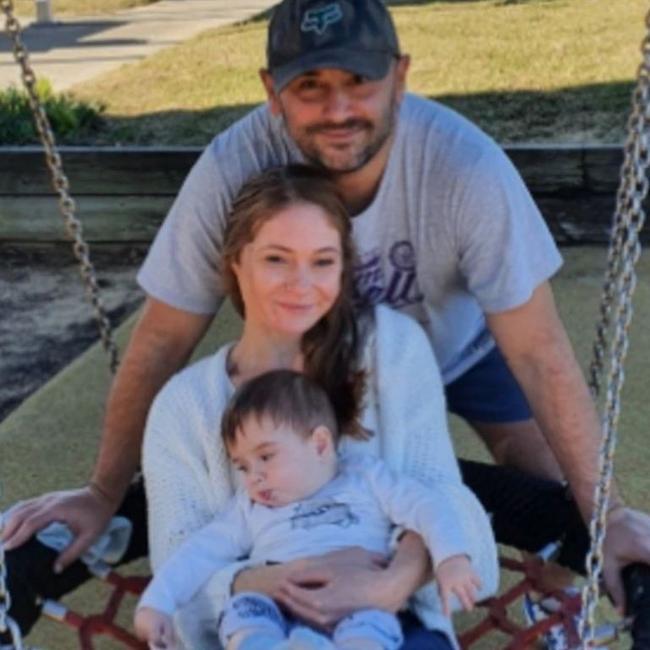 Nathan Vikatos and Jessica Marett with their son Alexis. Vikatos raised the child after Ms Marett died from an illness when Alexis was a baby. Picture: Supplied